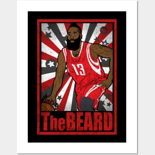 Harden Basketball The Beard Houston 13 Legend Posters and Art